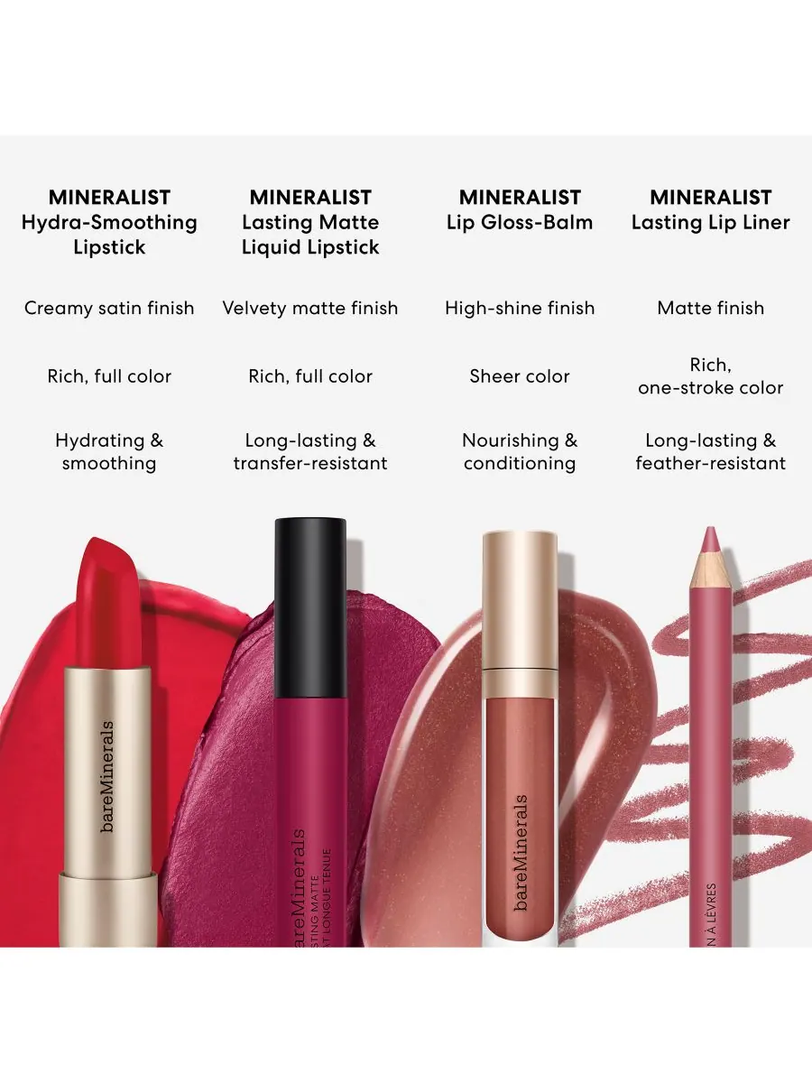 Минеральный стойкий разглаживающий карандаш для губ BareMinerals — изображение 10 из 10