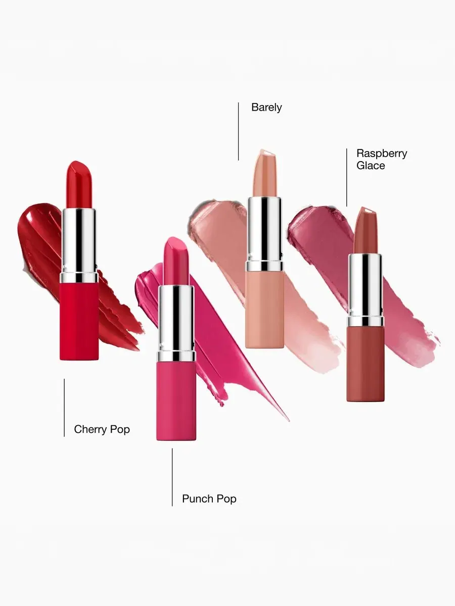 Набор помад 4 шт. с оттенками Cherry Pop, Punch Pop, Barely, Raspberry Glace Clinique — изображение 3 из 4