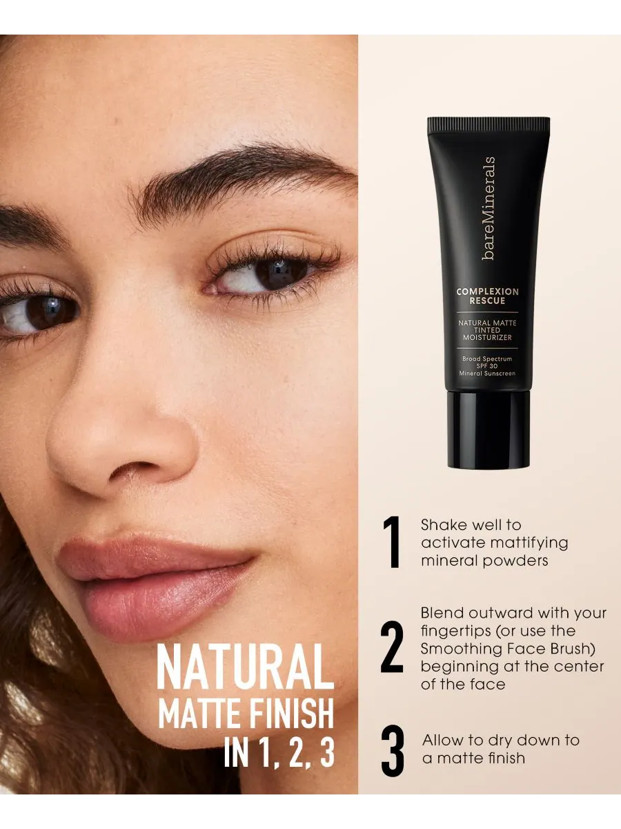 Крем для лица SPF BAREMINERALS Увлажняющий COMPLEXION RESCUE с натуральным матирующим эффектом и — изображение 4 из 10