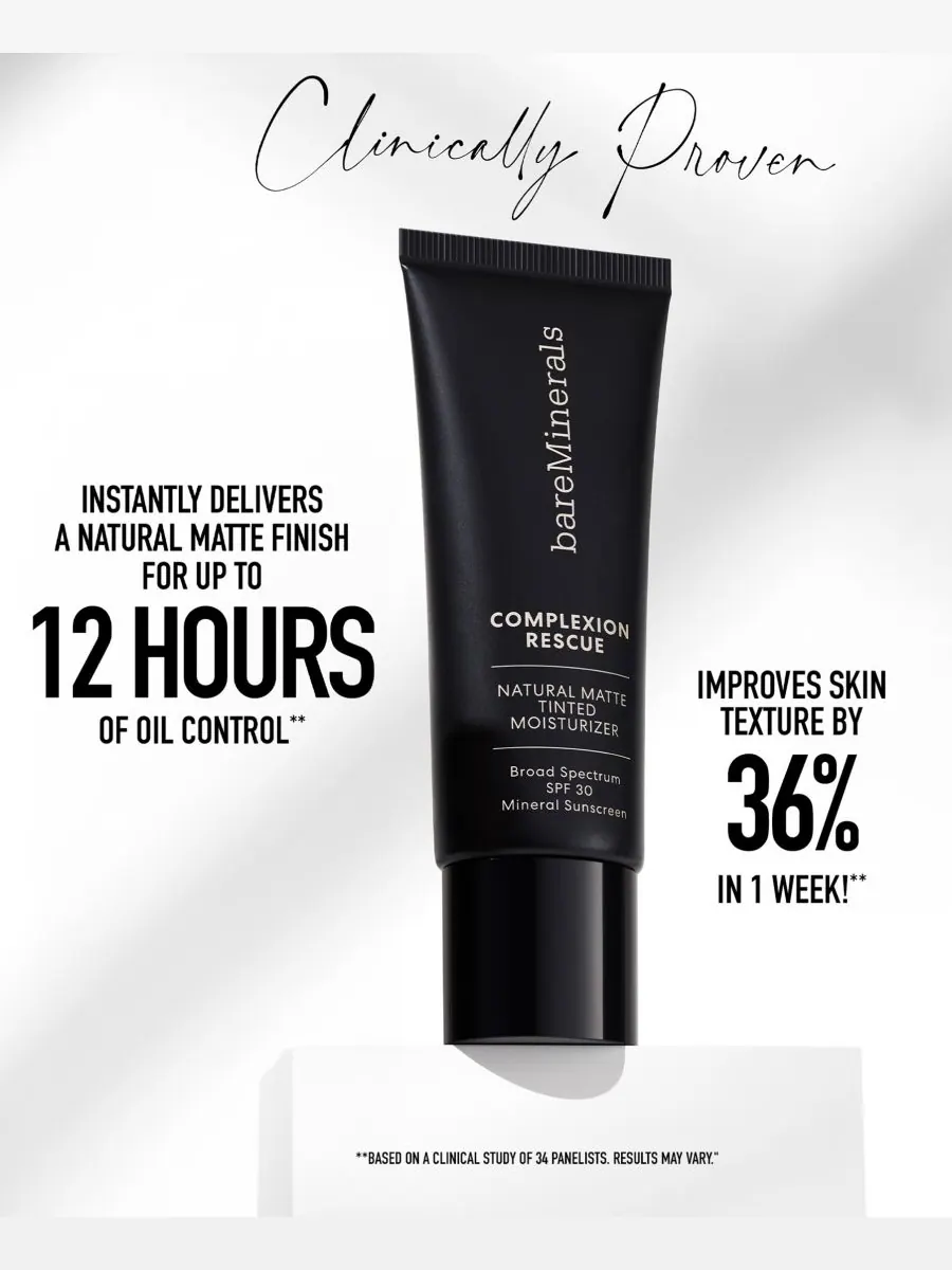 Крем для лица SPF BAREMINERALS Увлажняющий COMPLEXION RESCUE с натуральным матирующим эффектом и — изображение 3 из 9