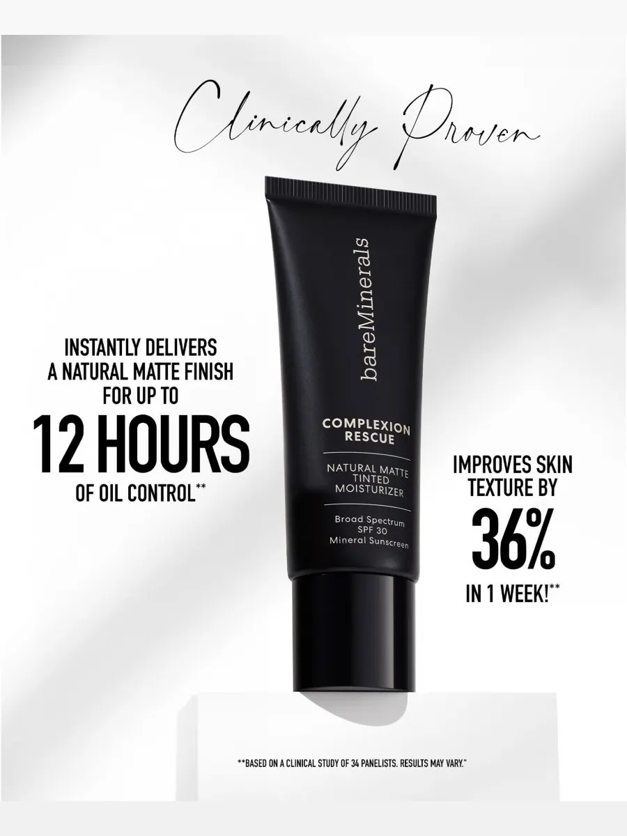 Крем для лица SPF BAREMINERALS Увлажняющий COMPLEXION RESCUE с натуральным матирующим эффектом и — изображение 3 из 10