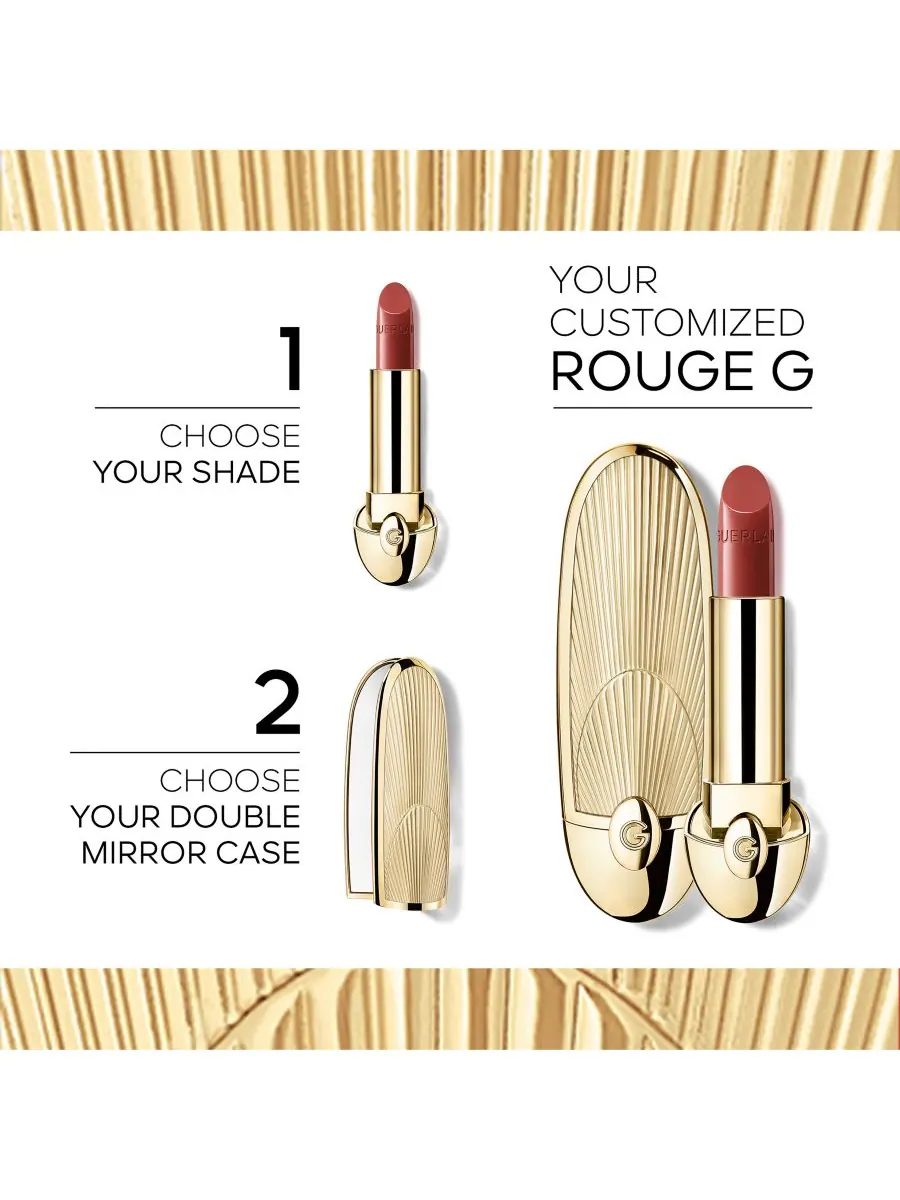 Сменный блок для помады Rouge G Customizable Lipstick - Satin GUERLAIN, цвет 03 le nude intense — изображение 2 из 10