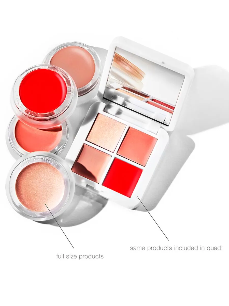 Палетка теней Lip2Cheek Glow Quad Mini Palette RMS Beauty, — изображение 3 из 8