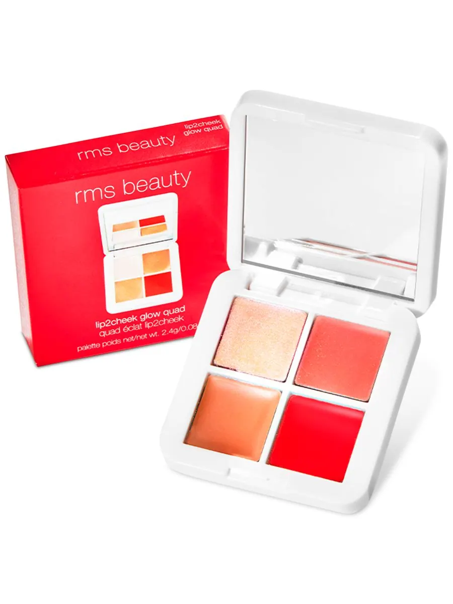 Палетка теней Lip2Cheek Glow Quad Mini Palette RMS Beauty, — изображение 8 из 8