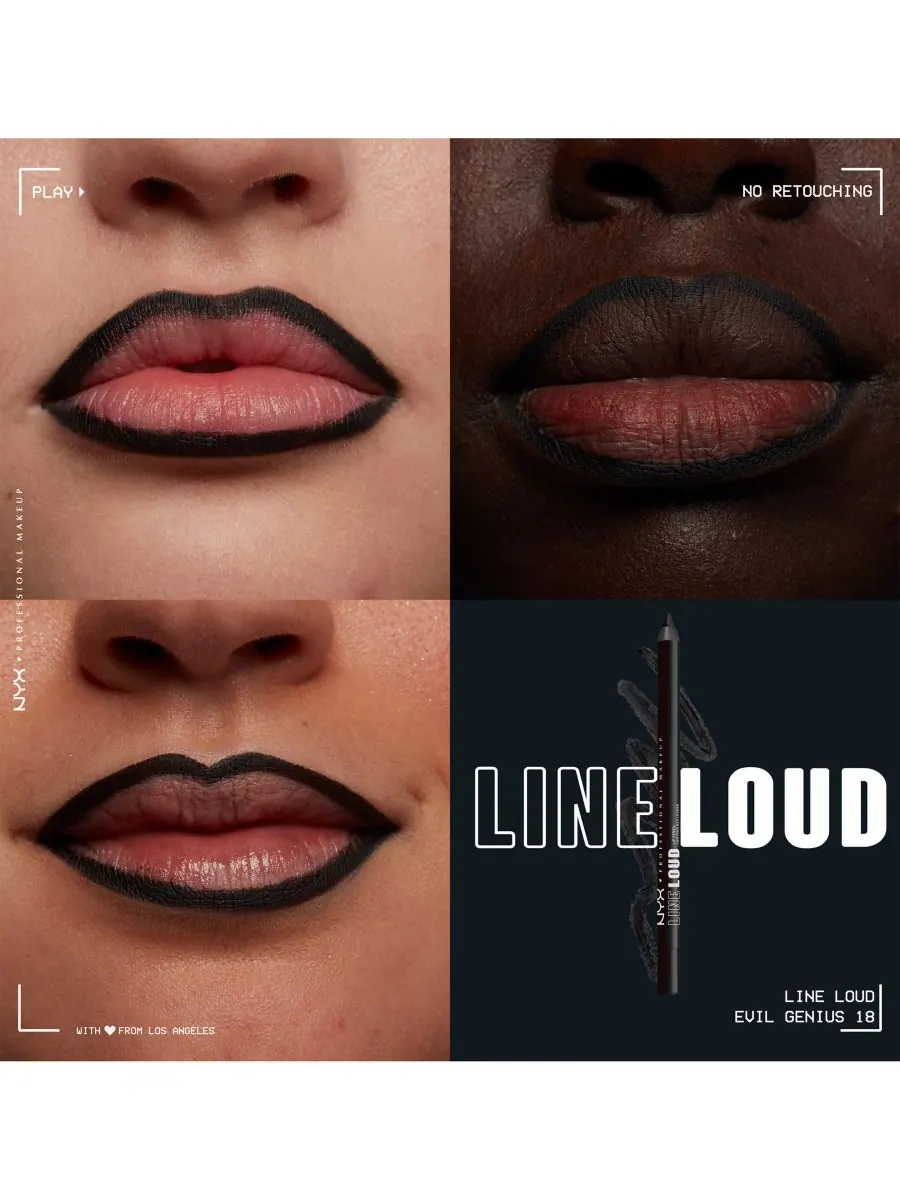 Карандаш для губ Line Loud NYX Professional Makeup, цвет evil genius — изображение 2 из 9