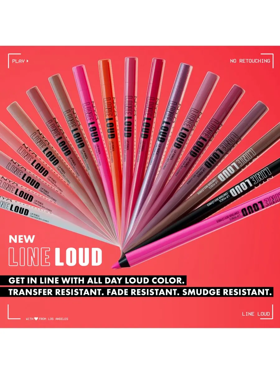 Карандаш для губ Line Loud NYX Professional Makeup, цвет evil genius — изображение 9 из 9