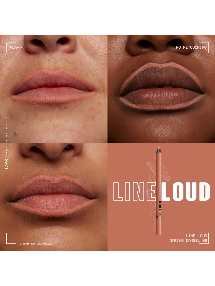 Карандаш для губ Line Loud NYX Professional Makeup, цвет daring damsel — изображение 2 из 9