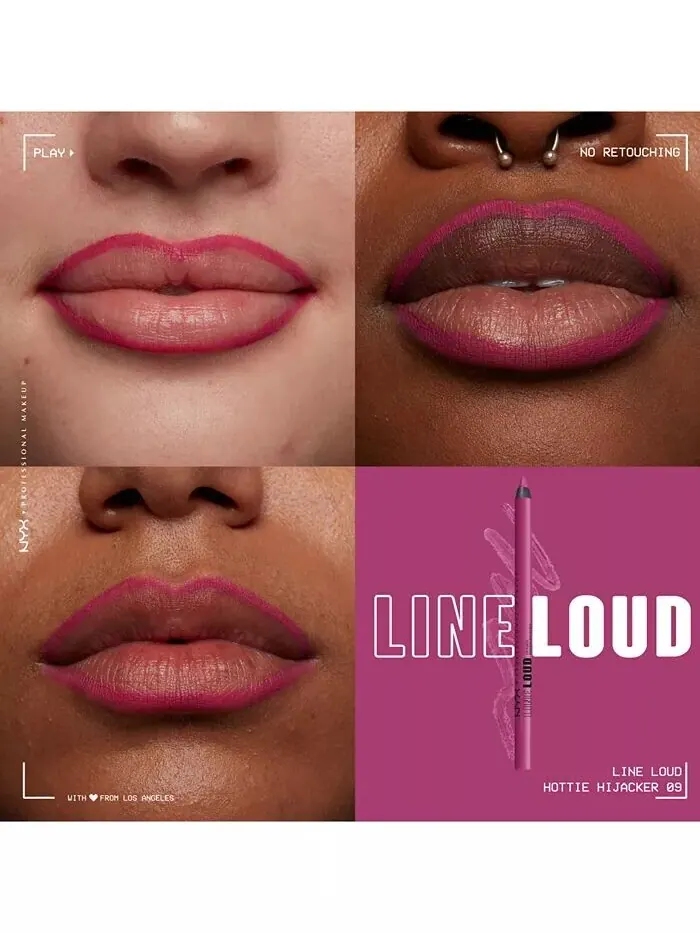 Карандаш для губ Line Loud Nyx Professional Makeup, цвет Hottie Hijacker — изображение 2 из 9