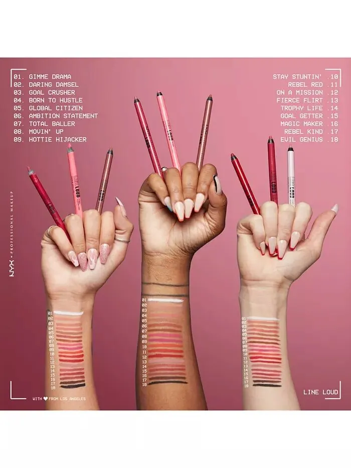 Карандаш для губ Line Loud Nyx Professional Makeup — изображение 6 из 9