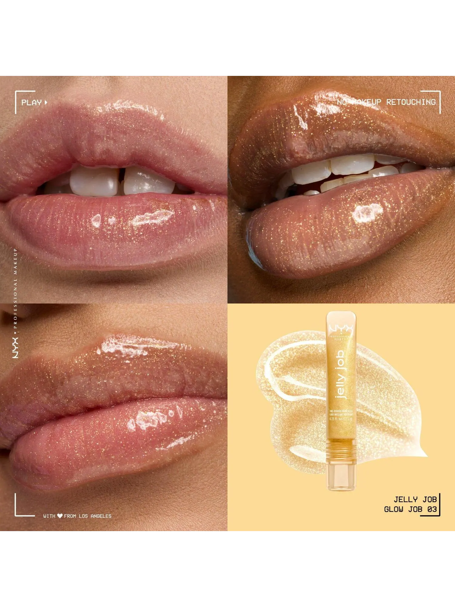 Блеск для губ NYX Professional Makeup Jelly Job, Glow Job, 7.5 мл — изображение 2 из 7