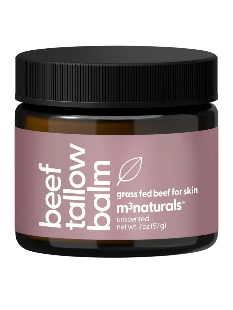 M3 Naturals Бальзам для губ M3 на основе говяжьего жира, без запаха, 57 г — мульти