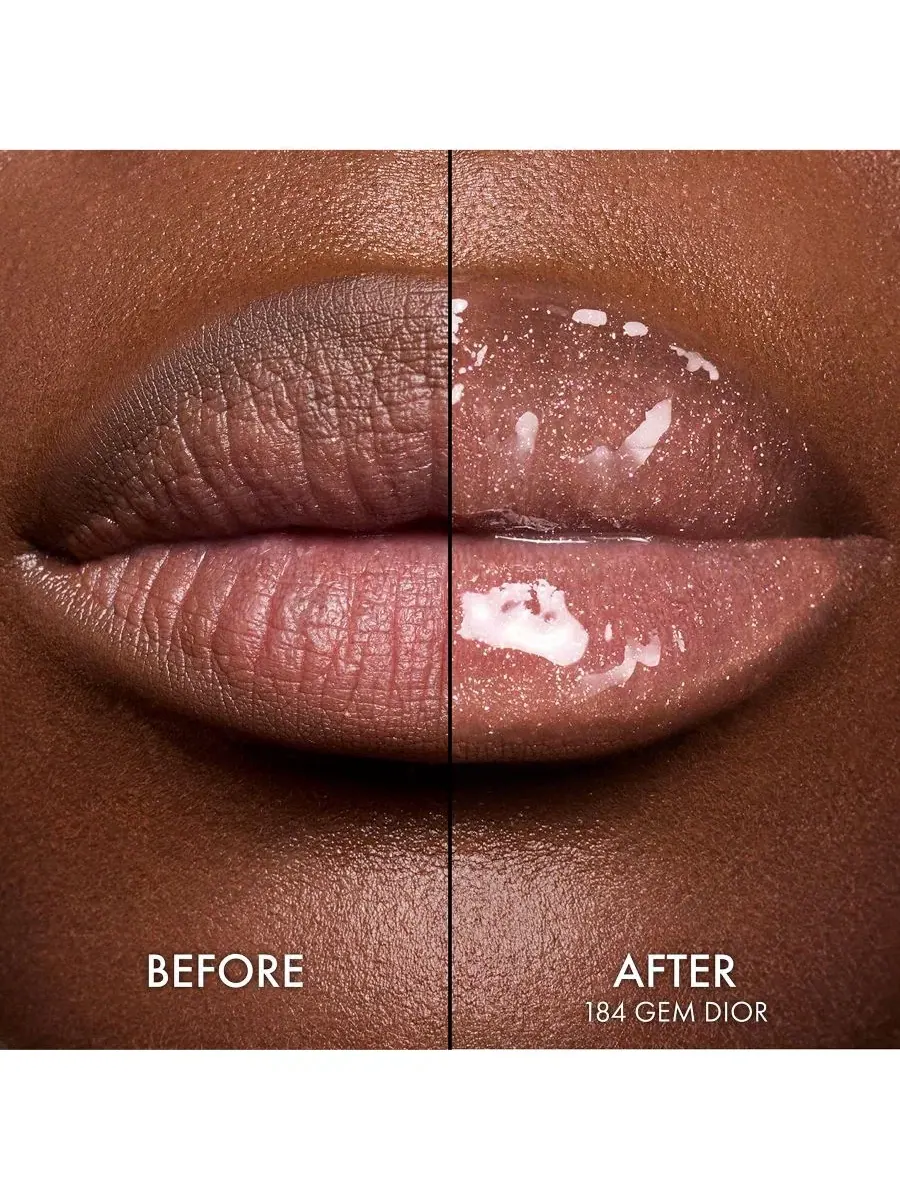 Помада-блеск для губ DIOR Addict Glass, 2,5 мл, с гиалуроновой кислотой, 184 Gem DIOR — изображение 8 из 16