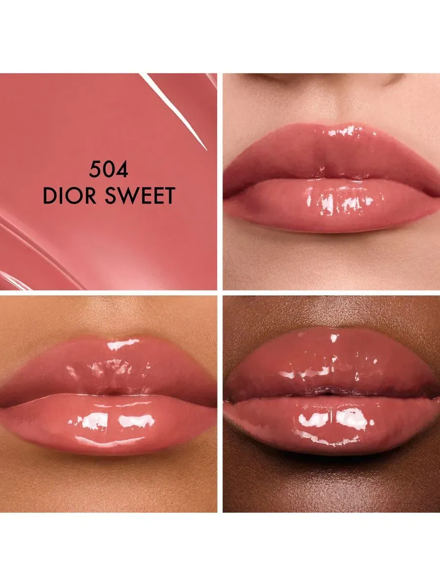 Помада-блеск для губ Addict Glass, 2.5 г DIOR, 504 DIOR Sweet — изображение 3 из 16