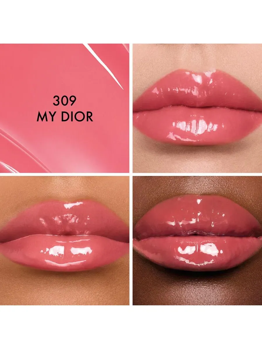 Помада-блеск для губ DIOR Addict Glass, 2,5 мл, модель My DIOR DIOR, 309 My DIOR — изображение 3 из 16