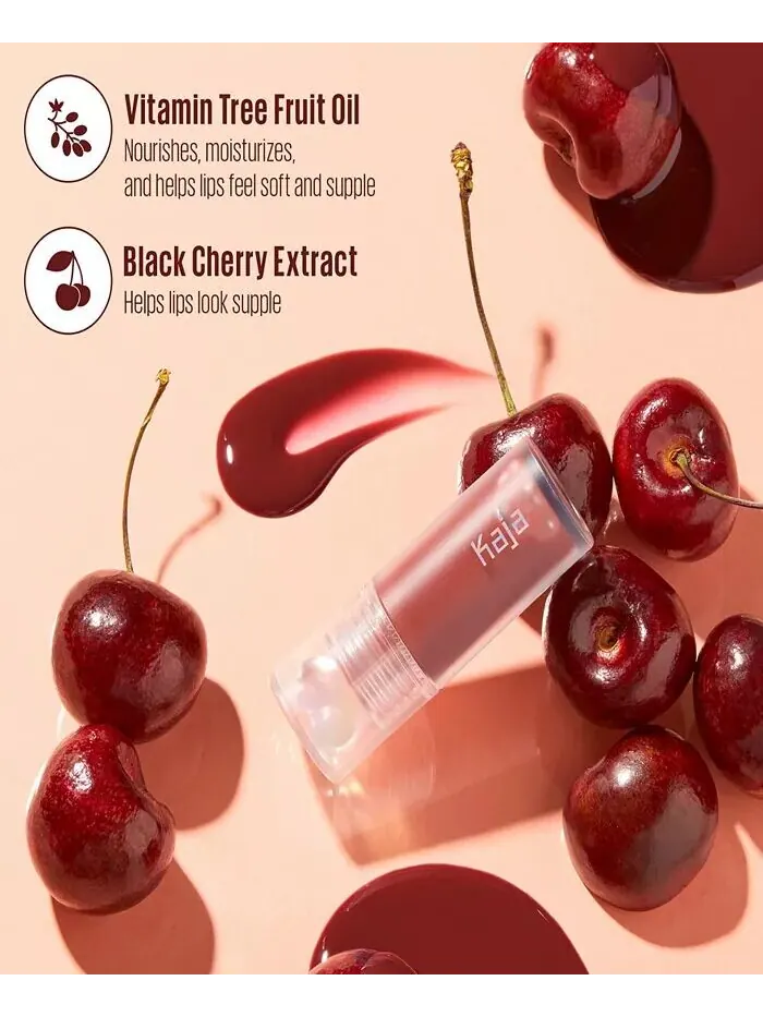 Масло для губ Juicy Glass, 0,13 унции Kaja, цвет Cherry Cola — изображение 6 из 10