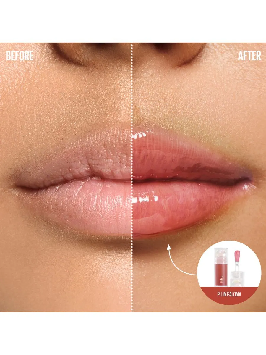 Масло для губ Juicy Glass, 0,13 унции Kaja, цвет plum paloma — изображение 2 из 10