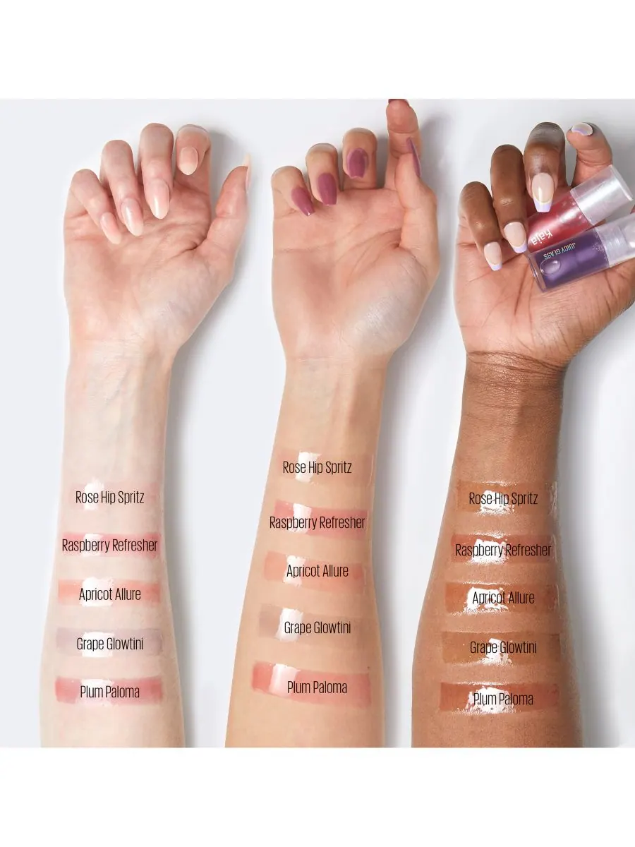 Масло для губ Juicy Glass, 0,13 унции Kaja, цвет plum paloma — изображение 4 из 10