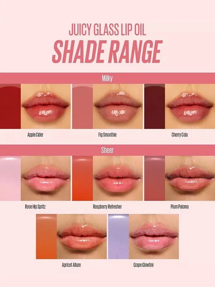 Масло для губ Juicy Glass, 0,13 унции Kaja, цвет Fig Smoothie — изображение 8 из 10