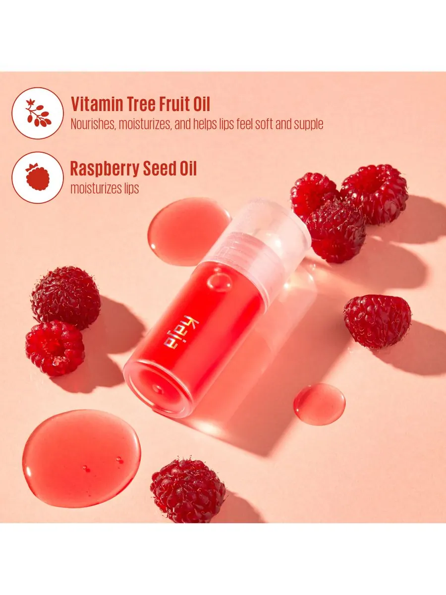 Масло для губ Juicy Glass, 0,13 унции Kaja, цвет raspberry refresher — изображение 7 из 10