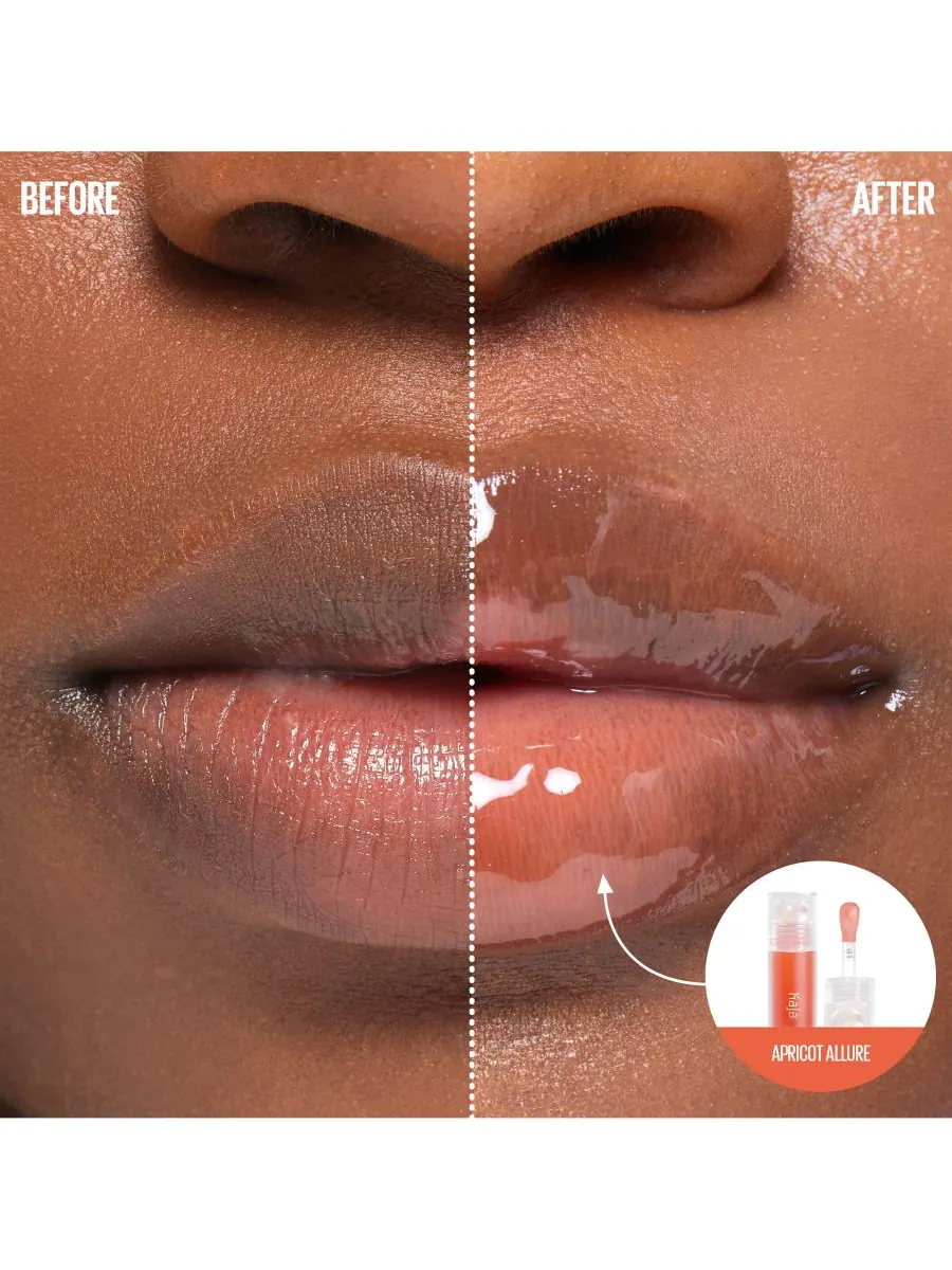 Масло для губ Juicy Glass, 0,13 унции Kaja, цвет apricot allure — изображение 3 из 10