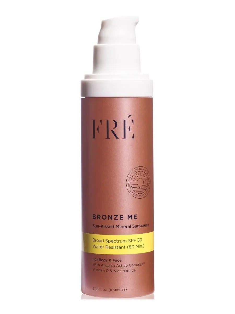 FRE BRONZE ME Sun-Kissed Mineral Sunscreen SPF 50, 3.38 унции — мульти
