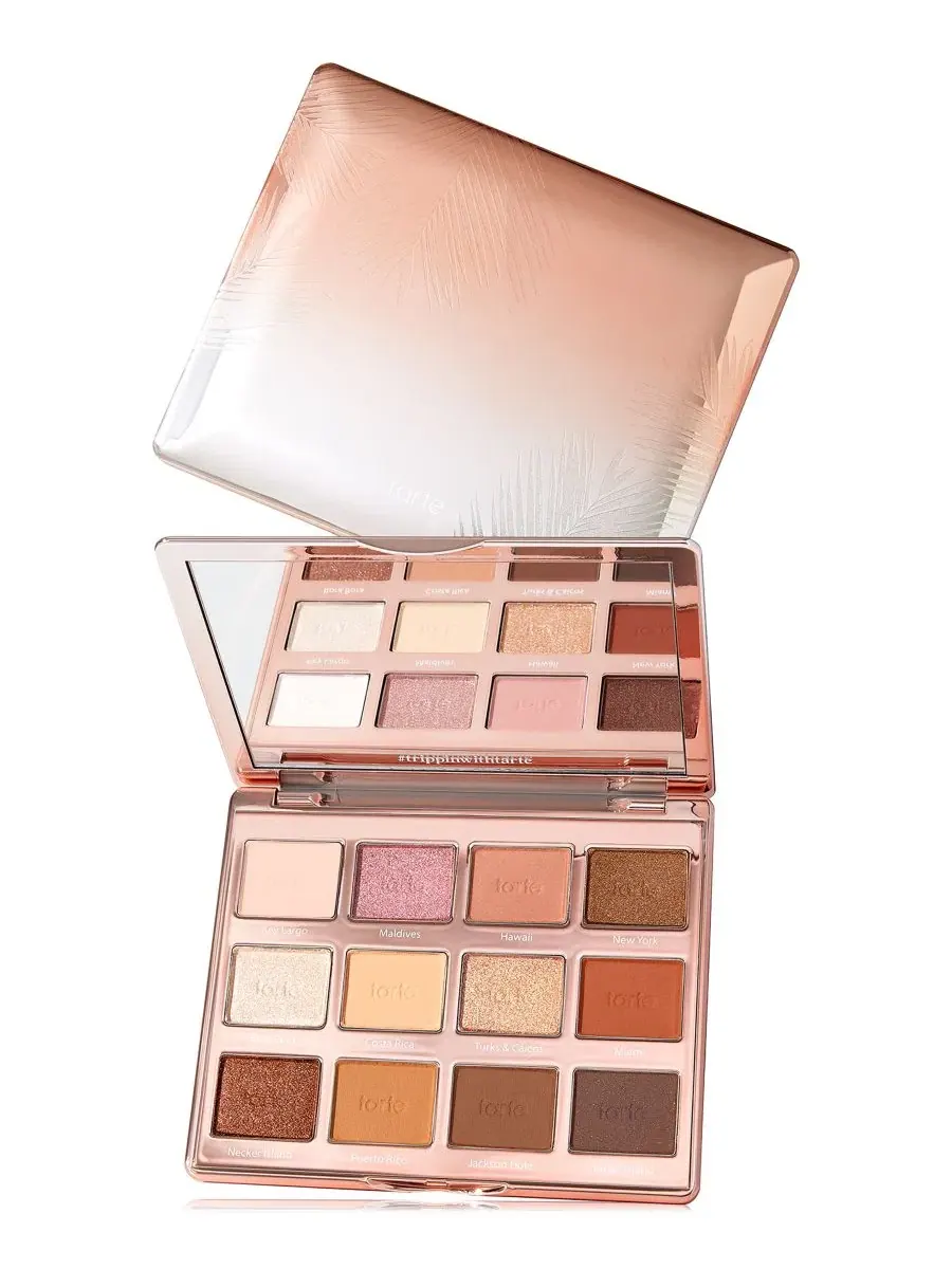 Палитра теней для век с оттенками и кистью, модель #trippinwithtarte Tarte — изображение 1 из 15