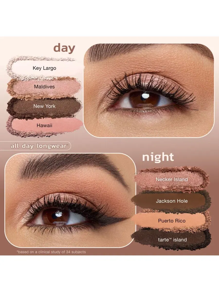 Палитра теней для век с оттенками и кистью, модель #trippinwithtarte Tarte — изображение 14 из 15