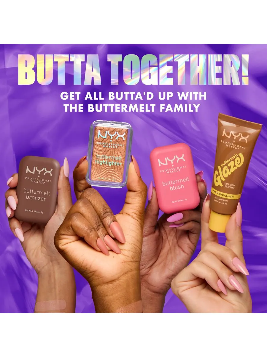 Пудра-хайлайтер «Арбузный цвет», 0,17 унции NYX Professional Makeup, цвет butta in bronze — изображение 9 из 10
