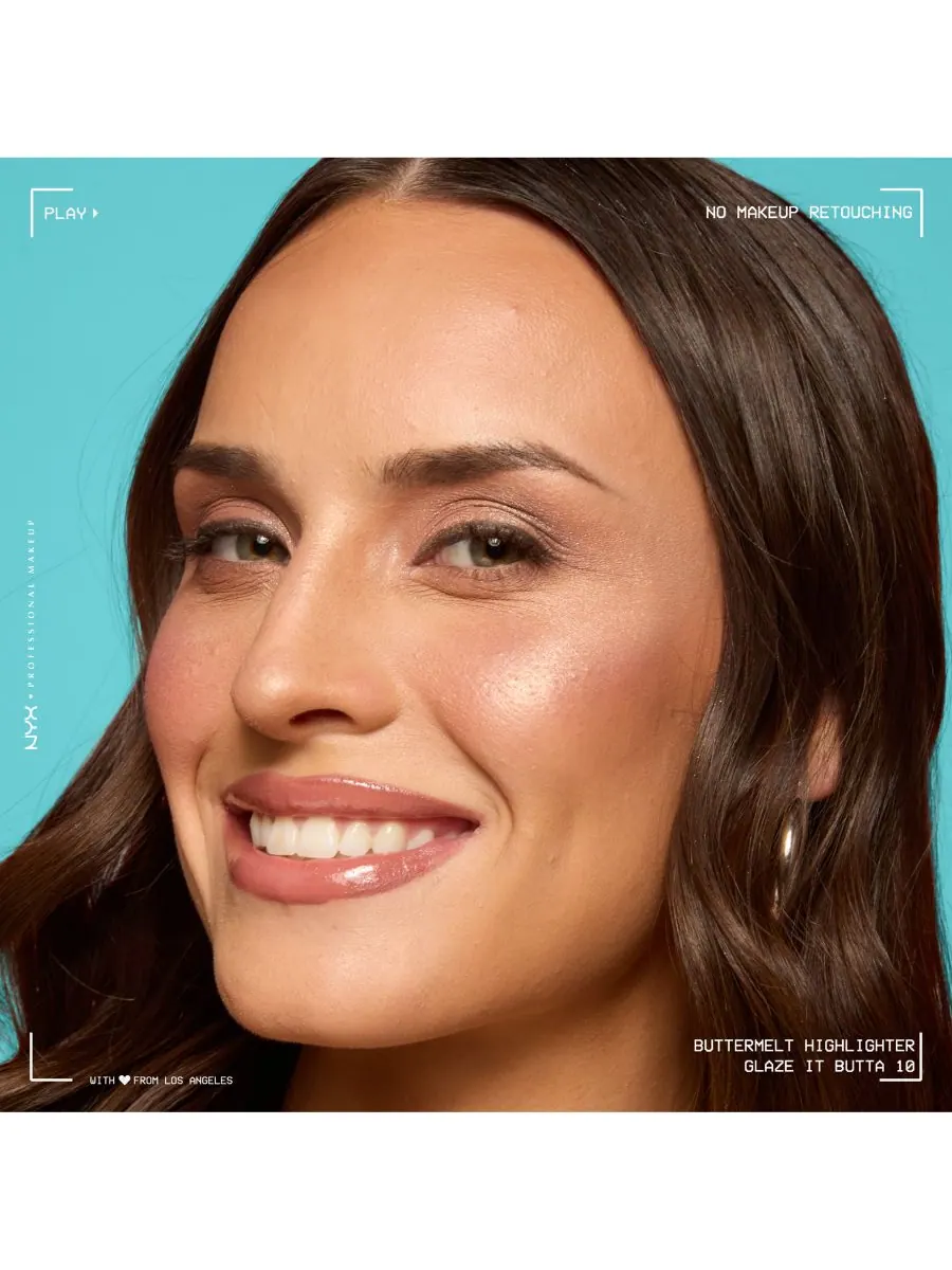 Пудра-хайлайтер «Арбузный цвет», 0,17 унции NYX Professional Makeup, цвет glaze it butta — изображение 5 из 10