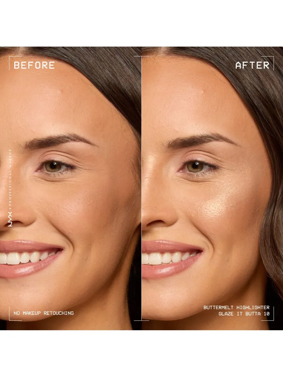 Пудра-хайлайтер «Арбузный цвет», 0,17 унции NYX Professional Makeup, цвет glaze it butta — изображение 7 из 10