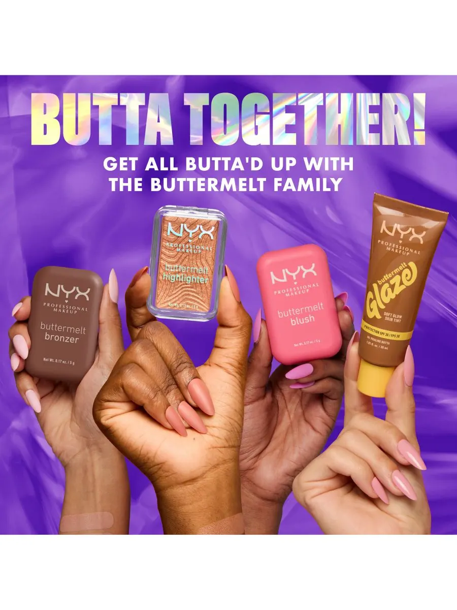 Пудра-хайлайтер «Арбузный цвет», 0,17 унции NYX Professional Makeup, цвет butta bling — изображение 9 из 10
