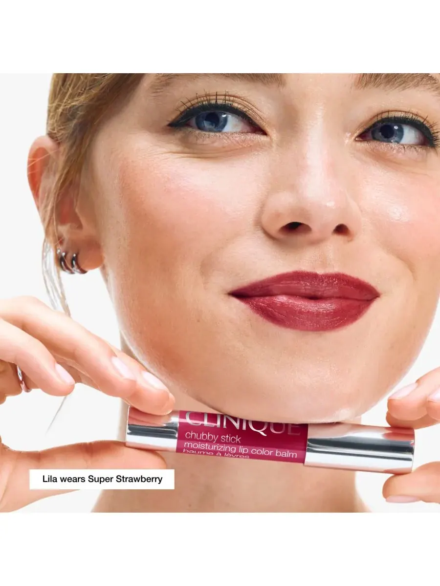 Увлажняющий бальзам для губ Chubby Stick с оттенком Clinique, Super Strawberry — изображение 3 из 8