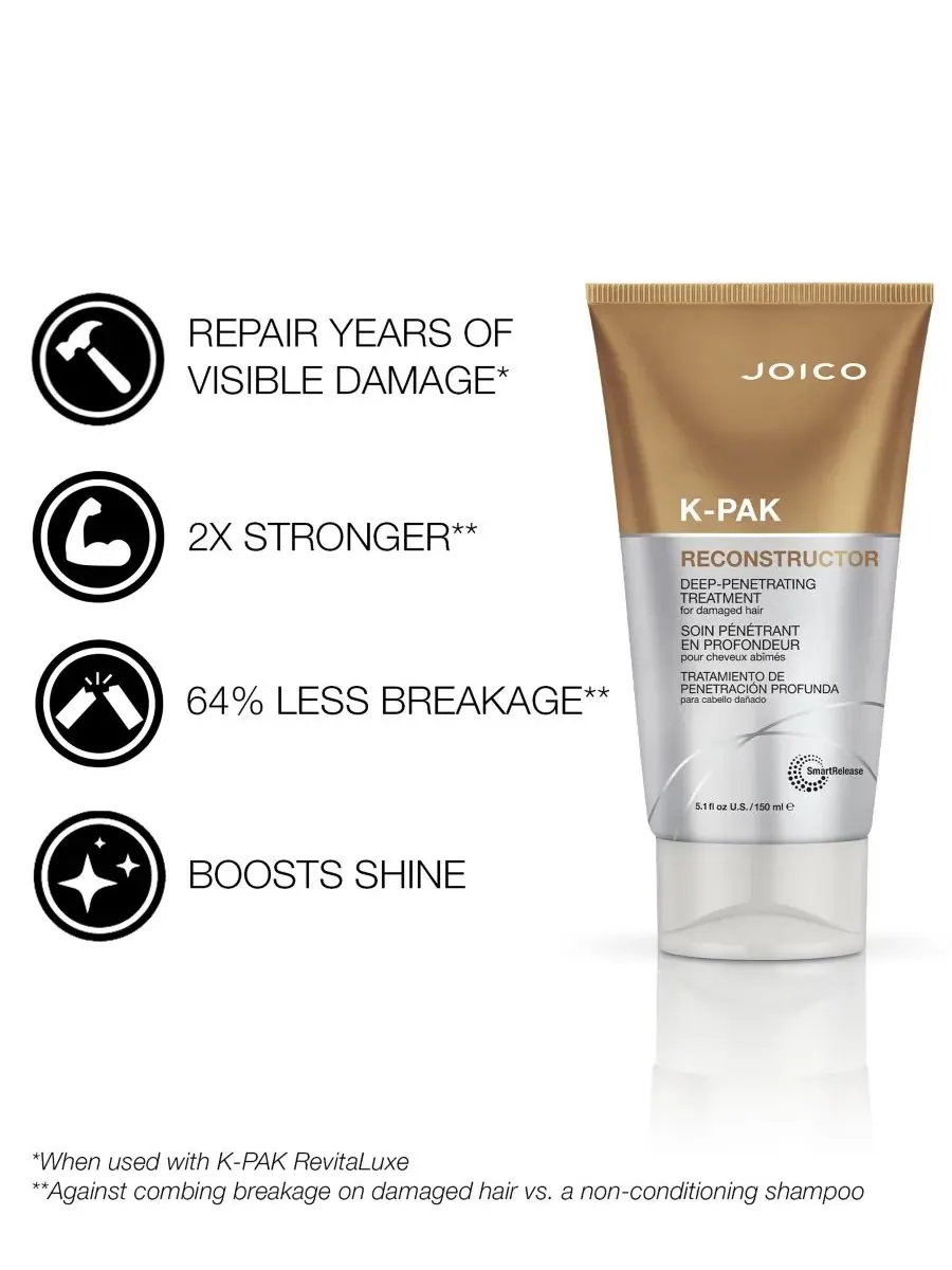 Joico K-PAK Reconstructor - средство для глубокого проникновения, 5,1 унции — изображение 2 из 6