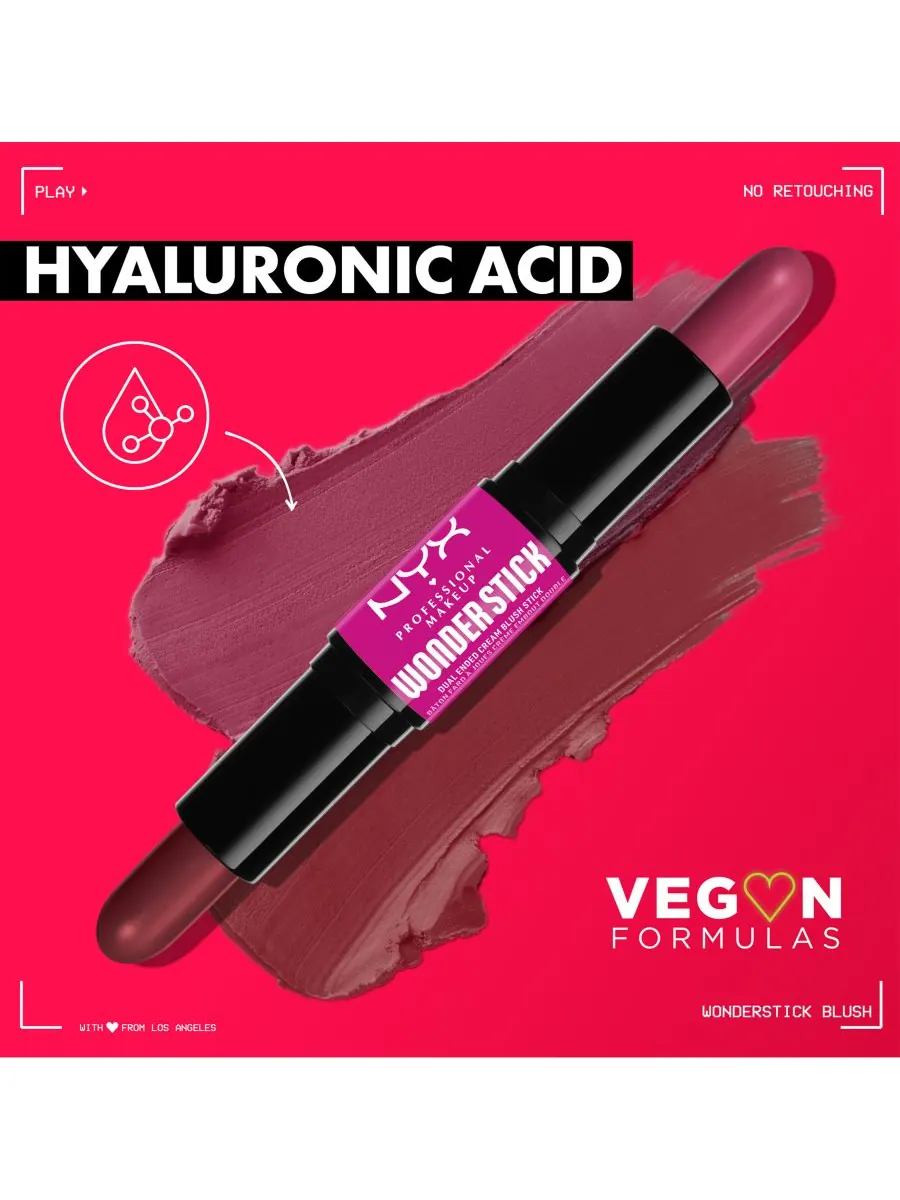 Кремовые румяна-стик Wonder Stick с двумя концами NYX Professional Makeup — изображение 5 из 6