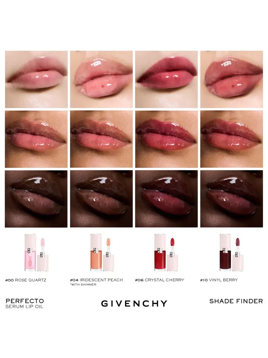 Масло для губ с высоким блеском, 7 мл, Perfecto Hydrating High-Shine Givenchy, N06 Crystal Cherry — изображение 7 из 9