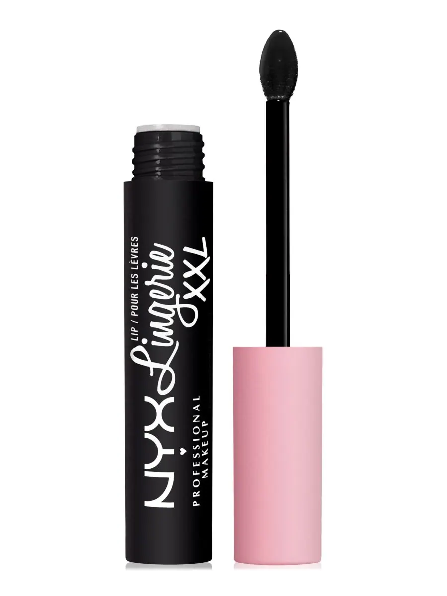 Матовая жидкая помада NYX Professional Makeup Lip Lingerie XXL Long-Lasting, naughty noir, 4 мл — изображение 1 из 3