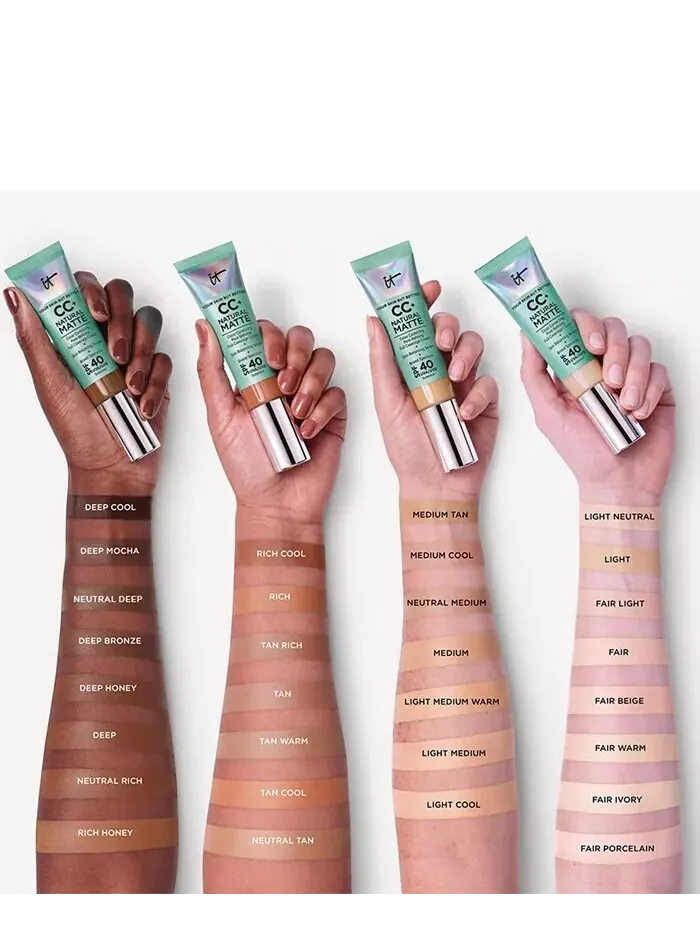 CC+ Крем-матовая основа SPF 40 It Cosmetics, цвет Fair — изображение 9 из 10