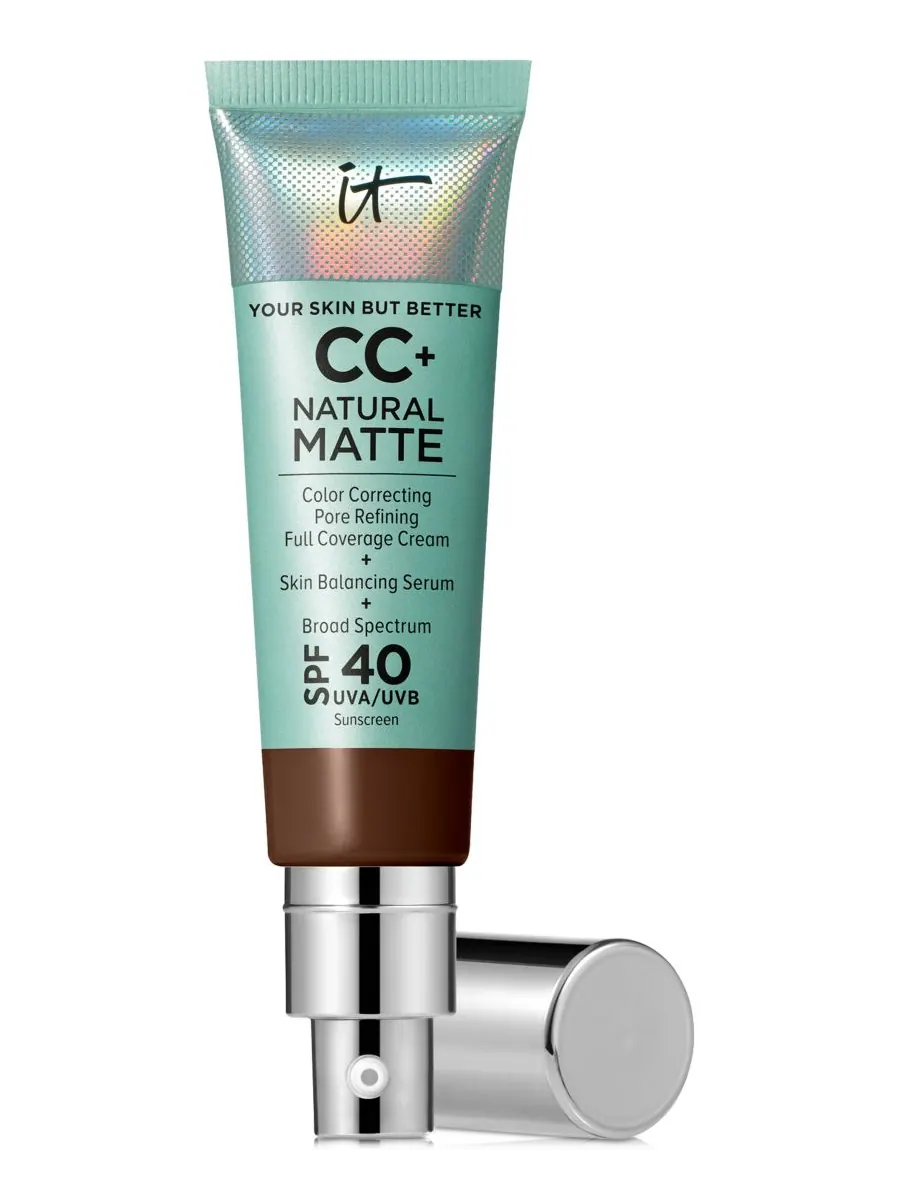 CC+ кремовая матирующая тональная основа SPF 40 IT Cosmetics, цвет deep mocha — изображение 1 из 8