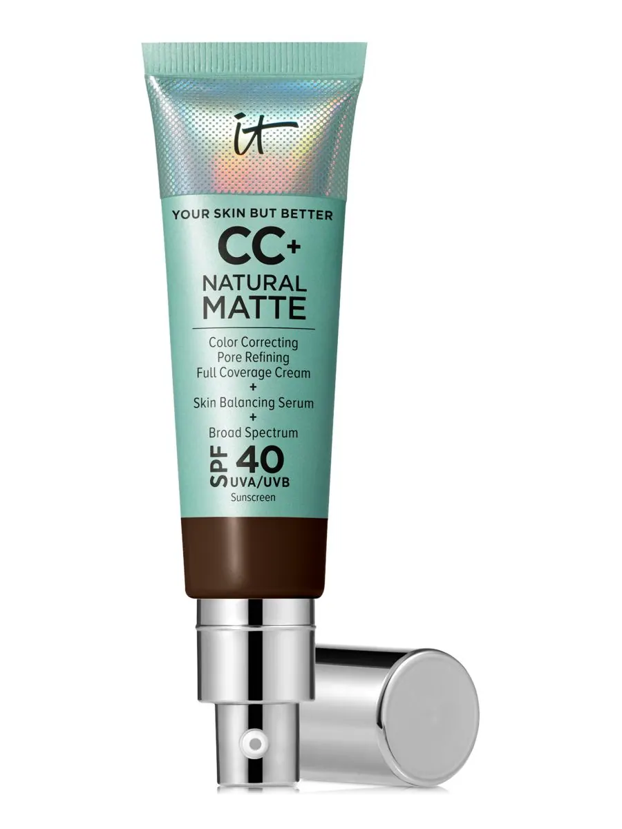 CC+ кремовая матирующая тональная основа SPF 40 IT Cosmetics, цвет deep cool — изображение 1 из 8