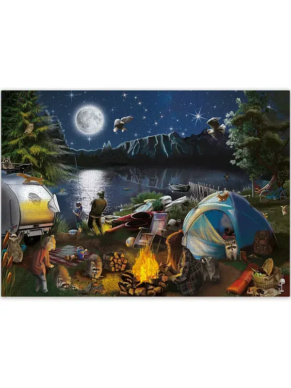 Пазлы из 1000 деталей для детей 8-12 лет и взрослых Quokka, campfire