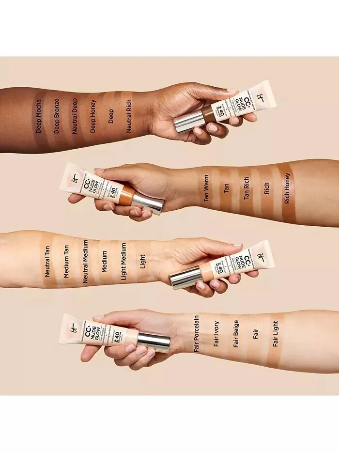 Легкая тональная основа CC+ Nude Glow + сыворотка для сияния SPF 40 It Cosmetics — изображение 5 из 6
