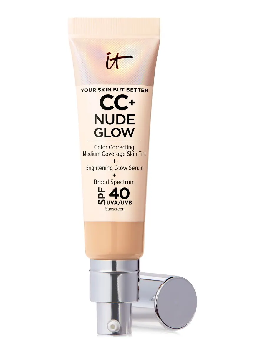 CC+ Nude Glow Lightweight Foundation + Glow Serum SPF 40 IT Cosmetics — изображение 1 из 6