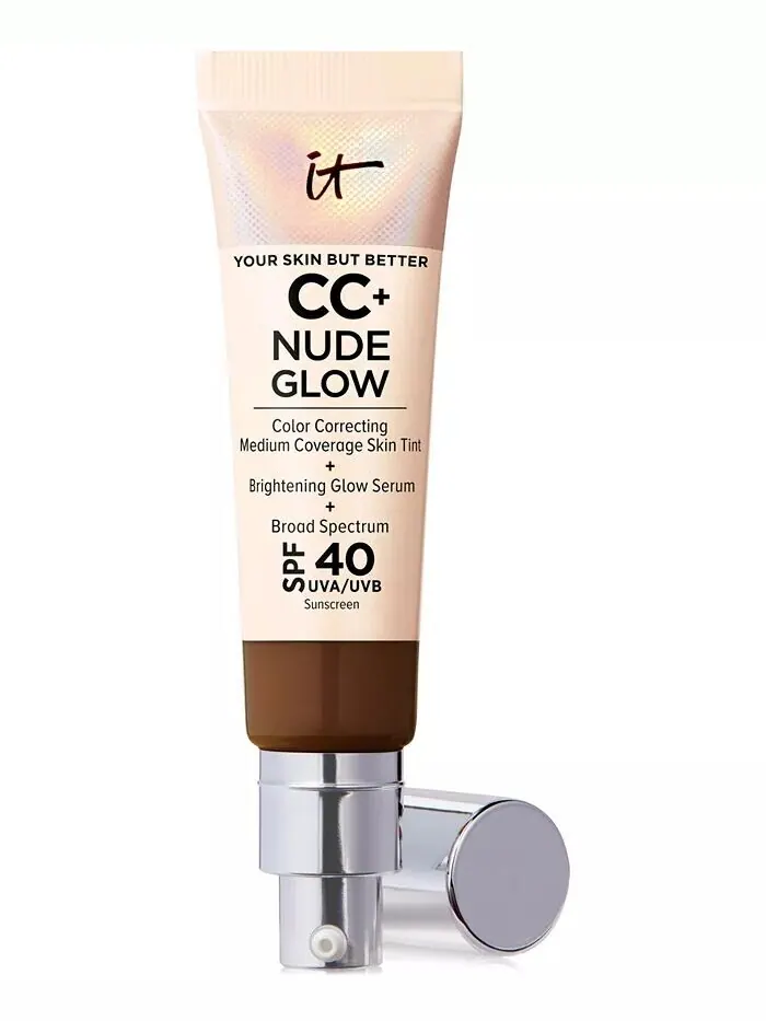 Легкая тональная основа CC+ Nude Glow + сыворотка для сияния SPF 40 It Cosmetics, цвет Neutral Deep — изображение 1 из 6