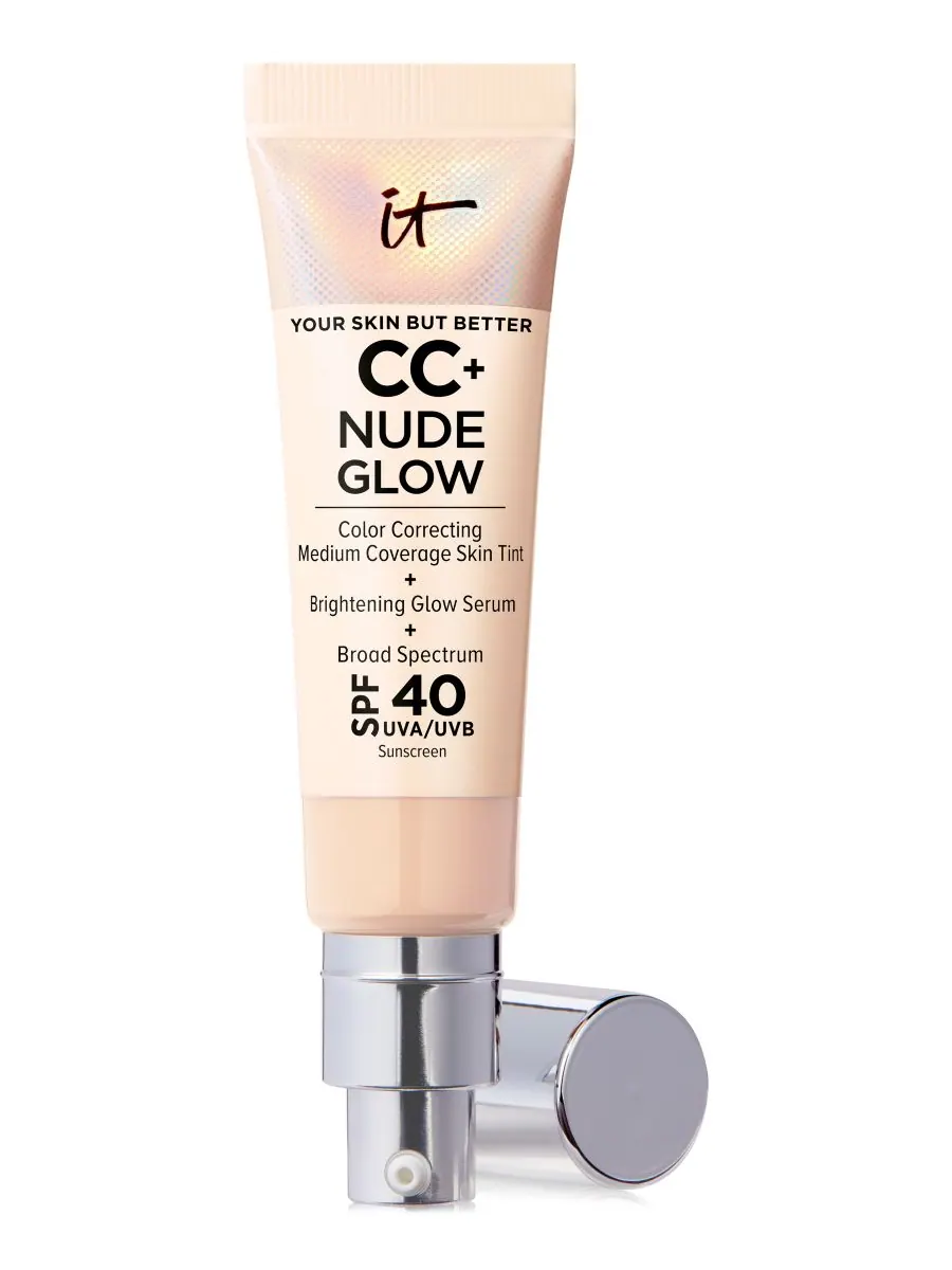 CC+ Nude Glow Lightweight Foundation + Glow Serum SPF 40 IT Cosmetics — изображение 1 из 6