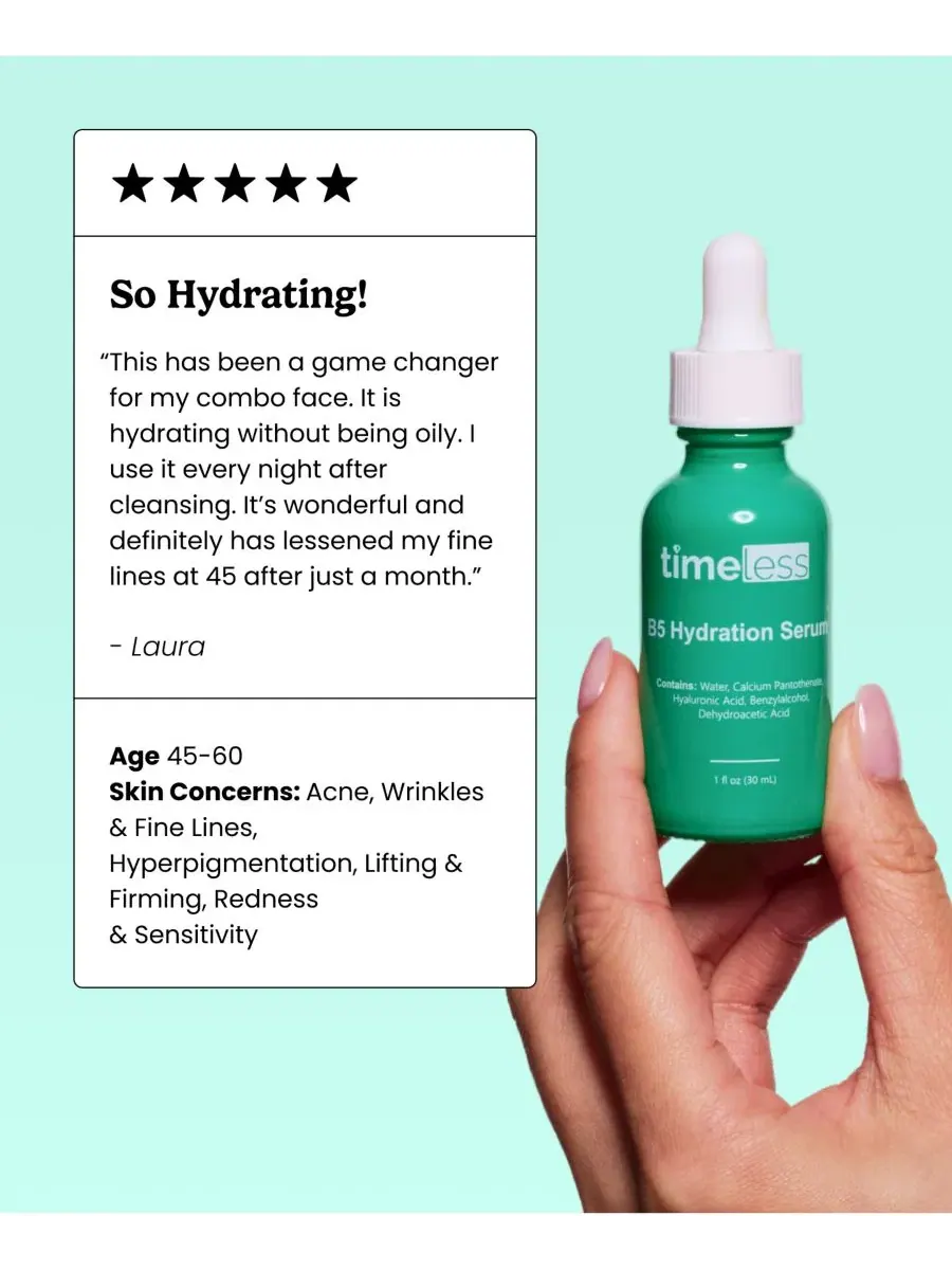 Сыворотка Timeless Skin Care — Увлажняющая с витамином B5, 30 мл — изображение 6 из 7