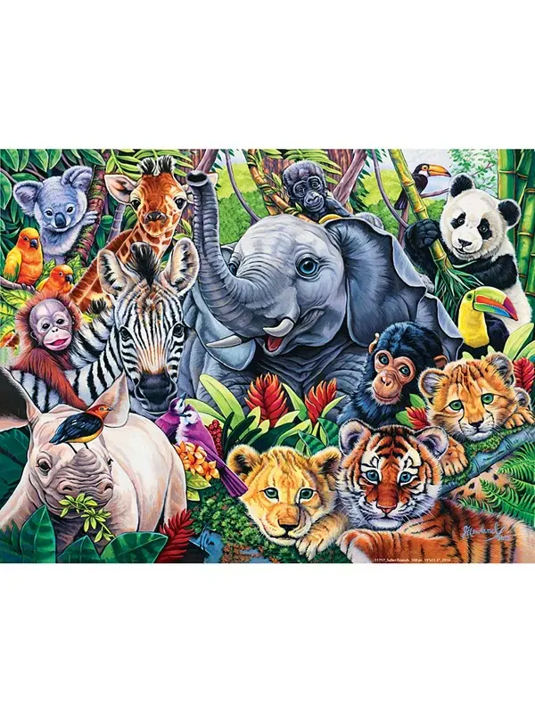 Шедевры мира животных - пазл из 100 элементов "Друзья сафари" Masterpieces Puzzles — изображение 2 из 3