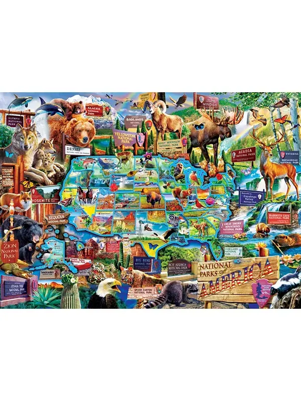 Шедевры национальных парков Америки пазл из 1000 деталей Masterpieces Puzzles — изображение 2 из 3
