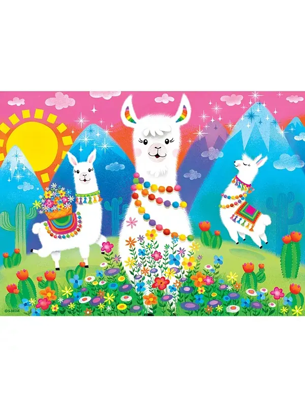 Маленький пазл - головоломка "Lama Love" из 24 частей Masterpieces Puzzles — изображение 2 из 3