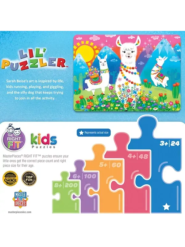 Маленький пазл - головоломка "Lama Love" из 24 частей Masterpieces Puzzles — изображение 3 из 3