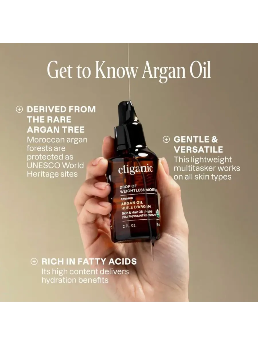 Органическое аргановое масло - 450 мл Cliganic — изображение 5 из 9